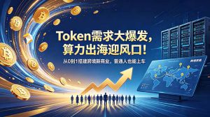 Token需求大爆发，算力出海迎风口！从0到1搭建跨境新商业，普通人也能上车-副业K吧